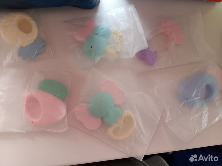 Игрушки погремушки новые 6 штук