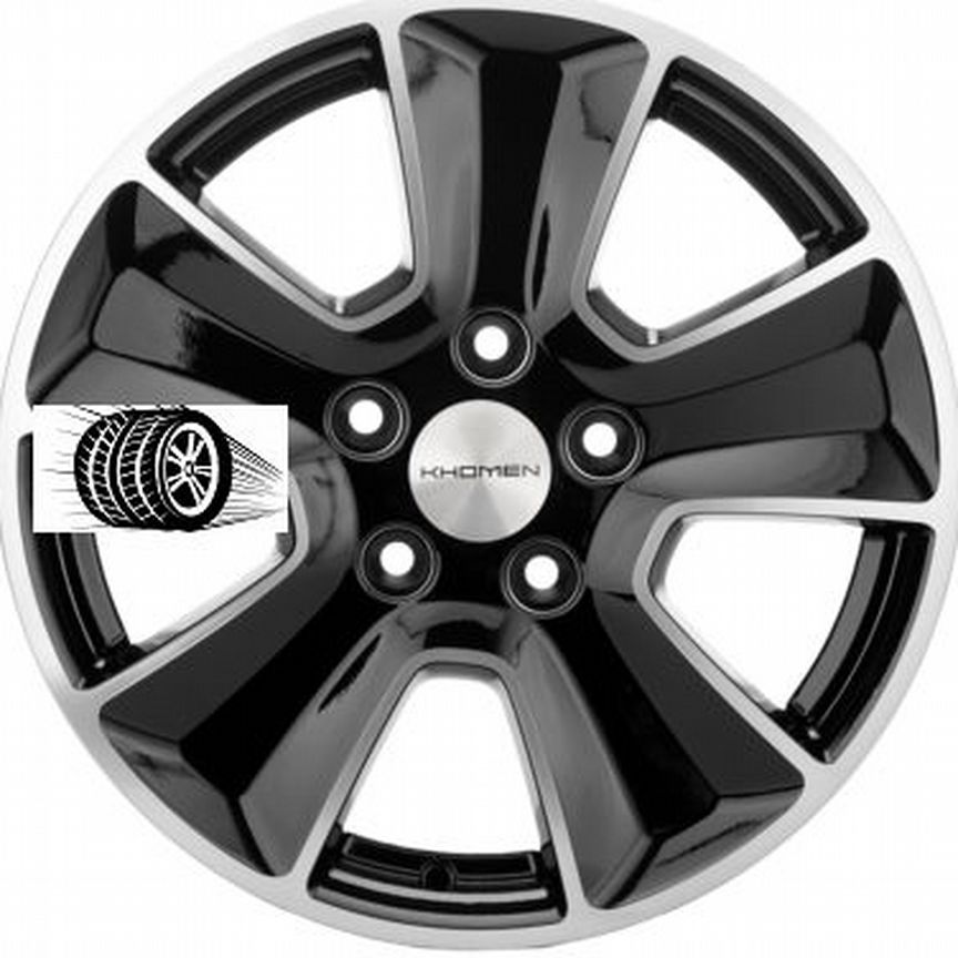 Литые диски Khomen Wheels 6.5×R16 5×108