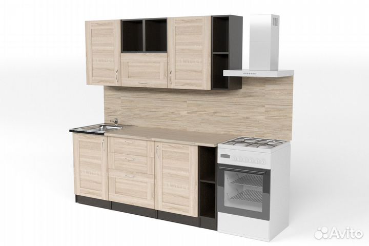 Кухонный гарнитур Томилла макси 4 1800 мм + Стол в