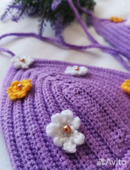 Топ вязаный