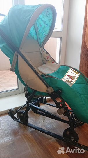 Детские санки коляска бу