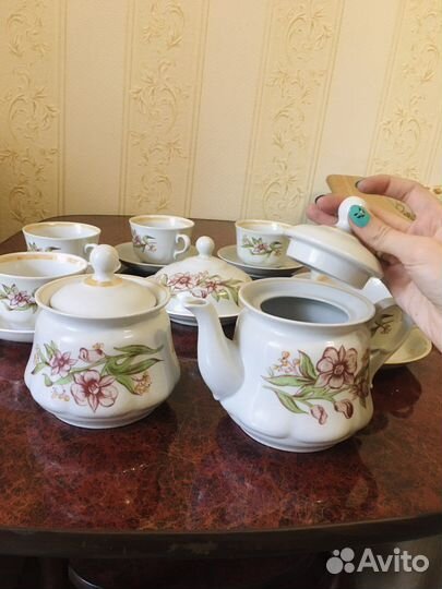 Чайный керамический сервиз СССР
