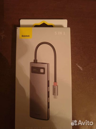 Хаб 5-in-1 Baseus Multifunction Type-C Hub Macbook