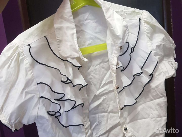 Рубашка белая школьная