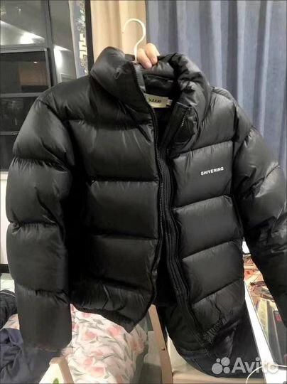 Куртка зимняя женская короткая пухлая XS-S черная