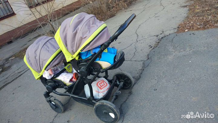 Коляска для двойни 3 в 1