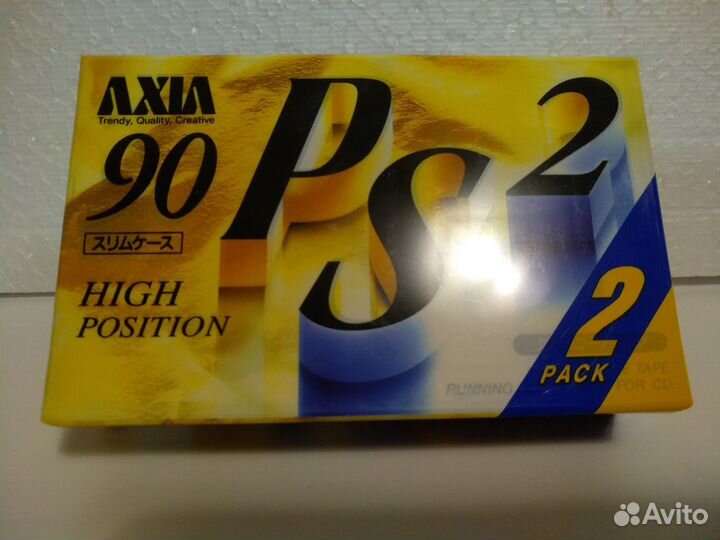 Кассеты axia, 90 минут, Хром