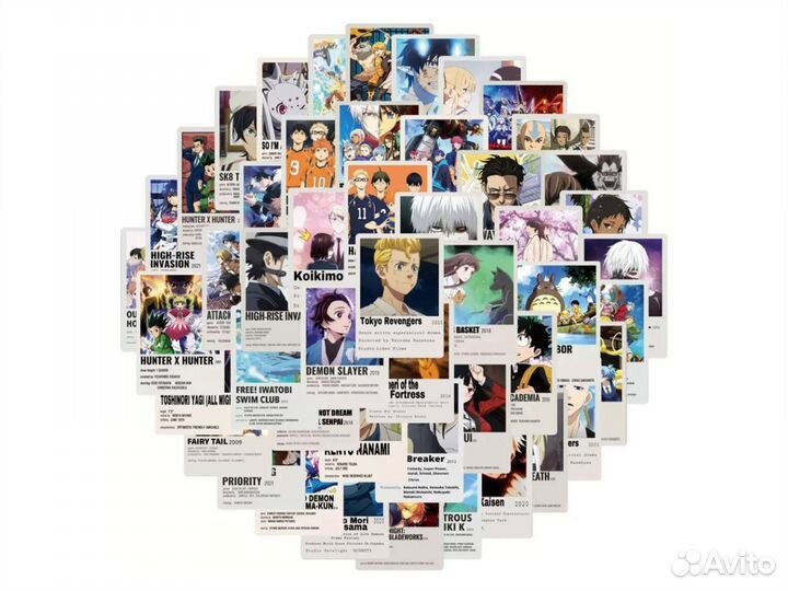 Наклейки аниме стикер