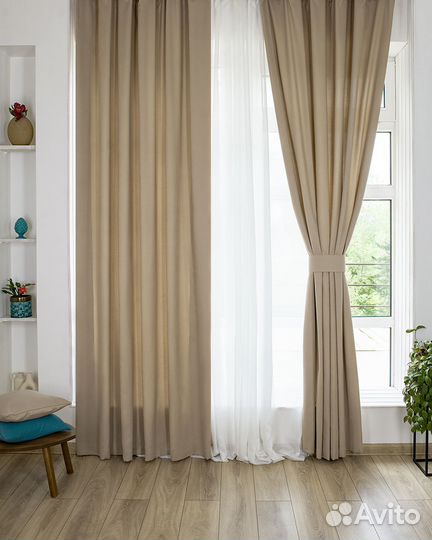 Шторы канвас Эдем