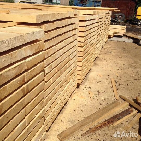 Доска обрезная 25х150х6000 мм, хвоя, сорт 1, е/в