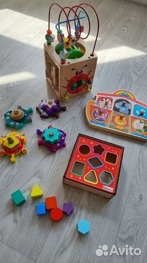 Деревянные игрушки пакетом