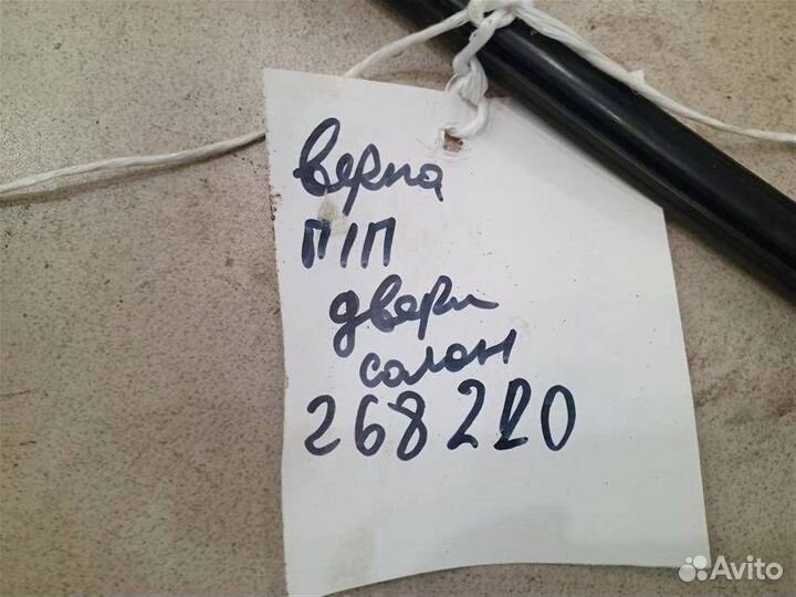 Уплотнитель стекла двери передней правой (бархотк