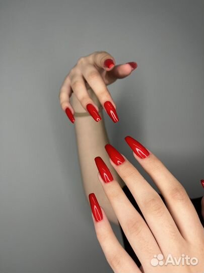 Маникюр наращивание гель