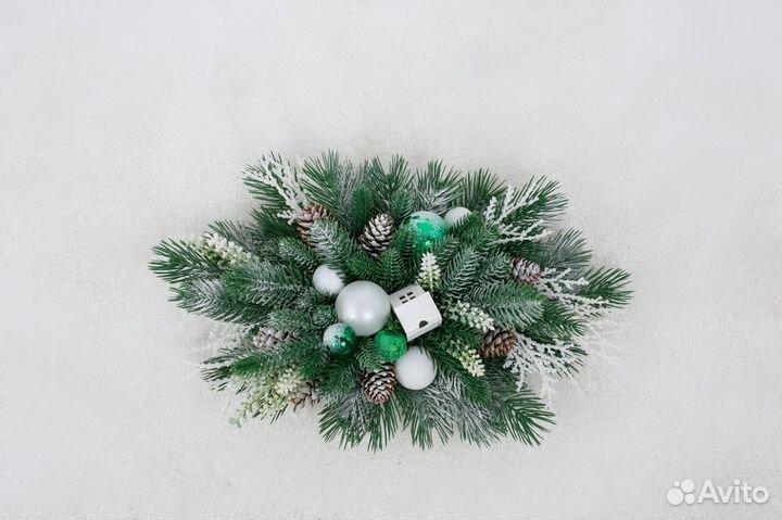 Новогодняя композиция на стол