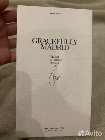Парфюмерная вода zara