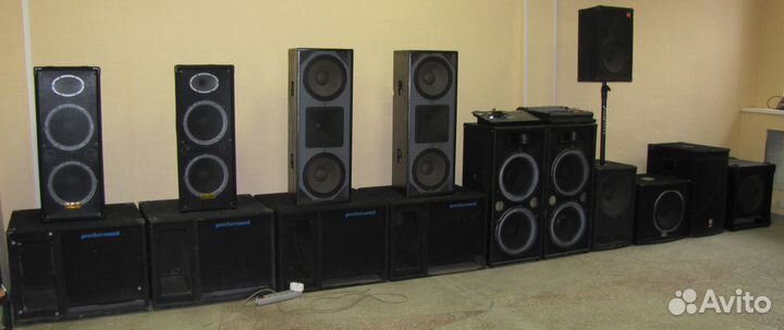 Колонки Pro Сабвуферы 200-2000W 5