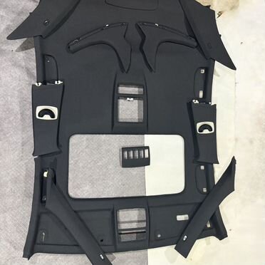 Перетяжка потолка автомобиля