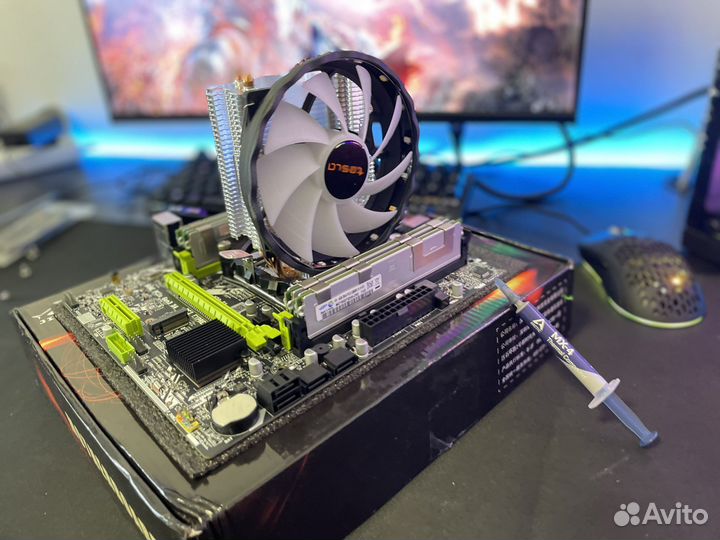 Бюджетный игровой комплект intel 8 ядер, 16Gb