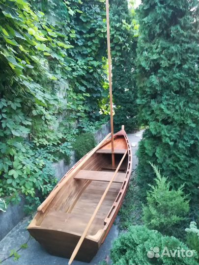 Лодка с мачтой (швертбот) декоративный