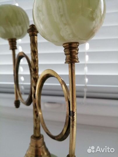 Подсвечник канделябр из оникса