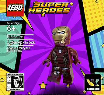 Lego Минифигурка Super Heroes Железный человек sh1