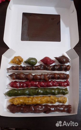 Домашняя чучхела из чистого винограда