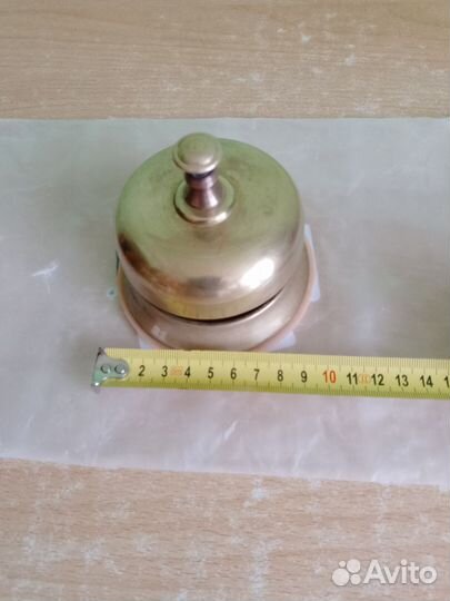 Звонок настольный латунь