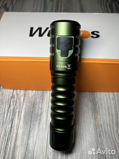 Налобный фонарь Wurkkos HD15 Green+аккумулятор