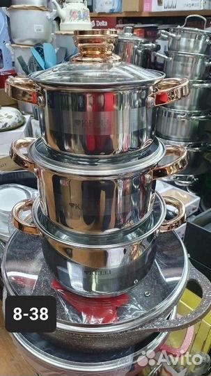 Набор кастрюль из нержавеющей стали