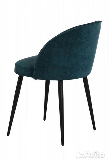 Стул белла черный/тк. Десерт 10 морская волна