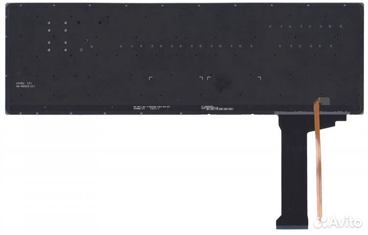 Клавиатура asus N751JX серая, с подсветкой, OEM