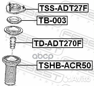 Опора переднего амортизатора toyota avensis