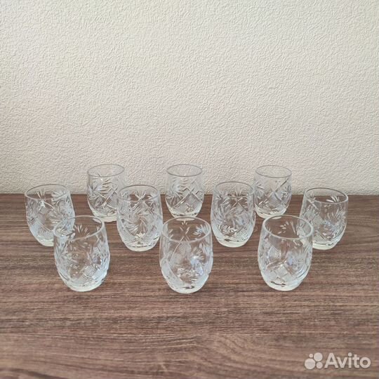 Рюмка, фужеры, бокалы хрустальные