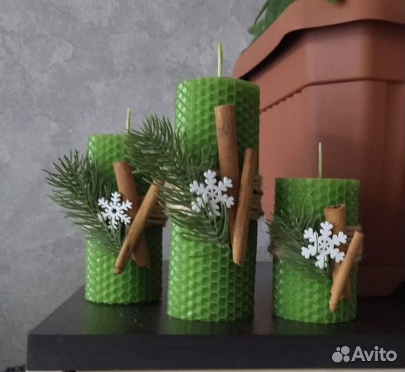 Набор свечей новогодний