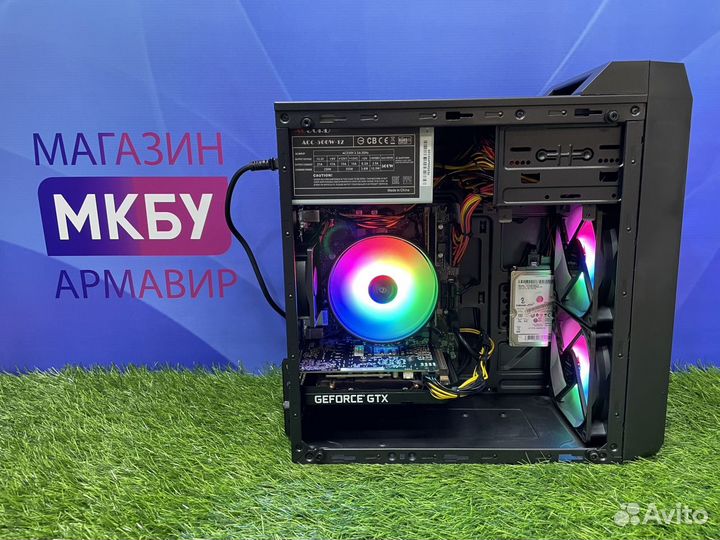 Игровой пк на i3 10100F 16Gb RAM GTX1660Ti 6Gb SSD HDD