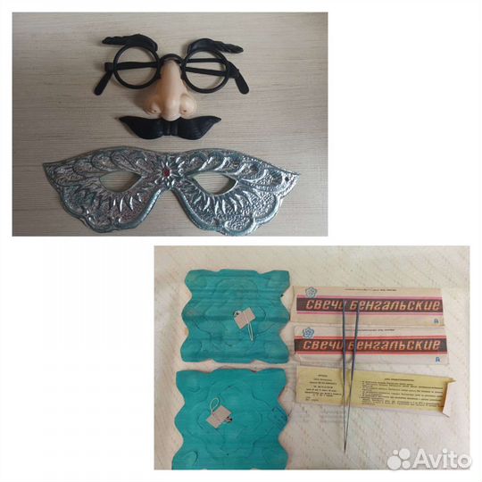 Елочные игрушки и новогодние украшения СССР