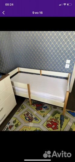 Детская кровать с матрасом