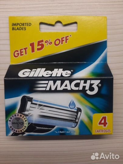 Сменные лезвия Gillette, в ассортименте