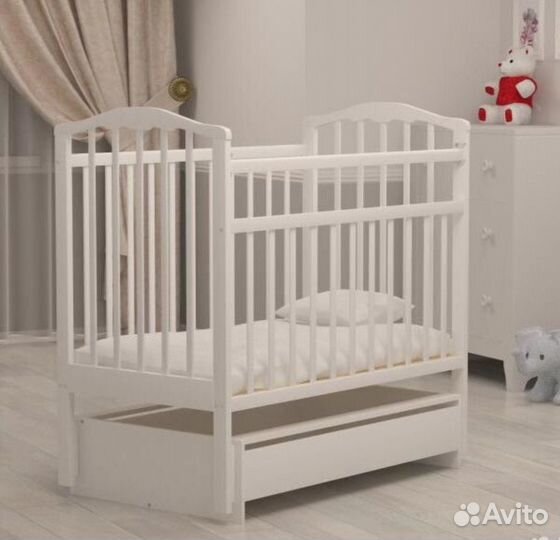 Кроватка-маятник+ортопедический матрас. Привезу