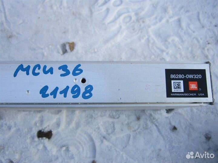 Усилитель магнитофона Toyota Harrier MCU36 1MZ-FE