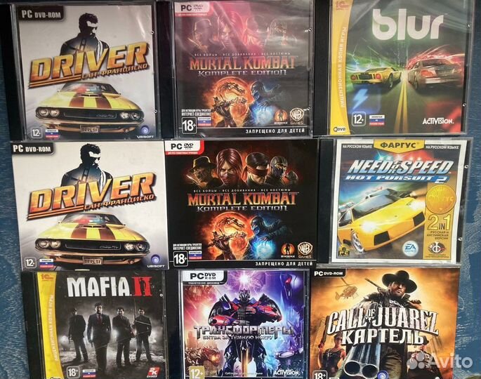 Лицензионные диски c играми PC