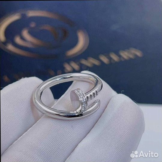 Кольцо Cartier Juste un Clou Белое золото 0,1ct