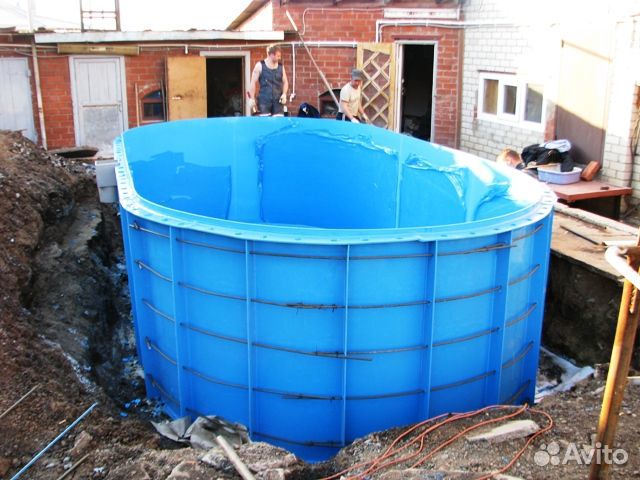 Бассейны, купели и емкости из пластика