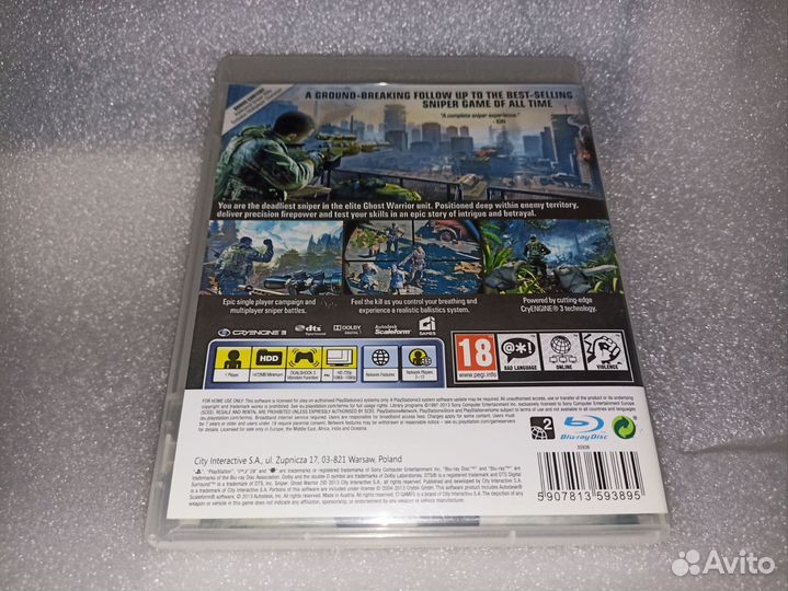 Диск sniper 2 PlayStation 3 воин призрак