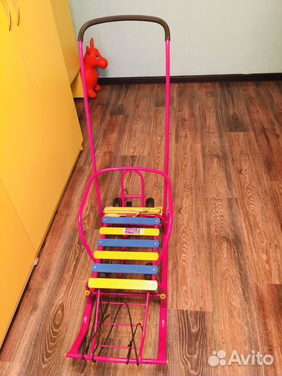 Детские санки на колесах