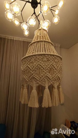 Абажур из макраме