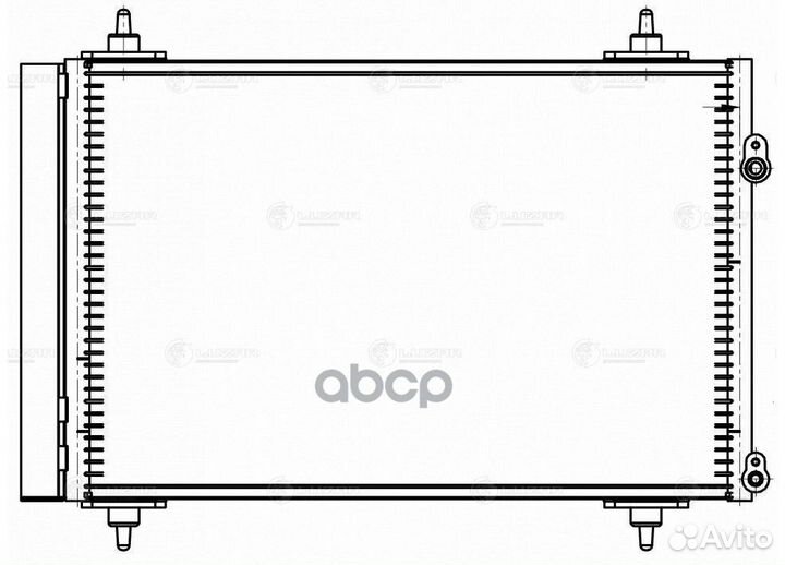 Радиатор кондиционера citroen 308 (07) /C4 (10