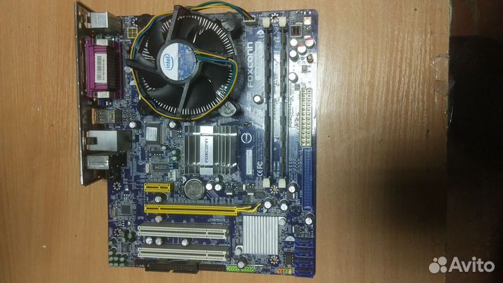 Материнская плата + процессор с кулером + 4gb