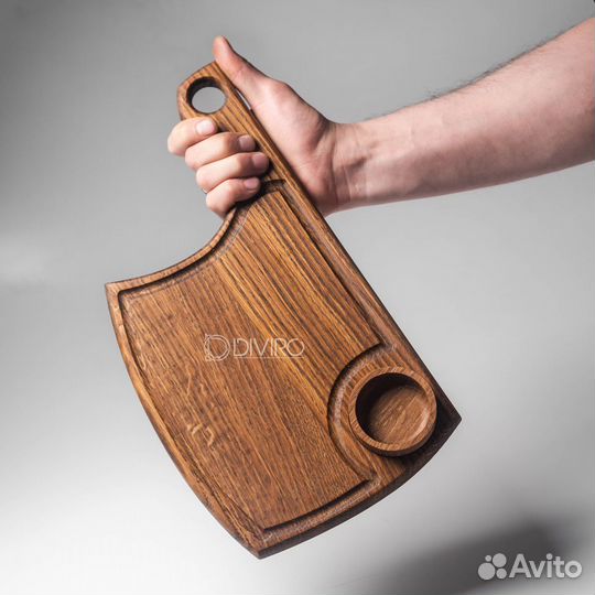 Доска для стейка в виде топора (тонированная)