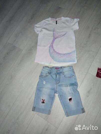 Вещи пакетом на девочку 122 128